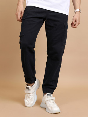 HIGHLANDER Regular Fit Men Dark Blue Trousers