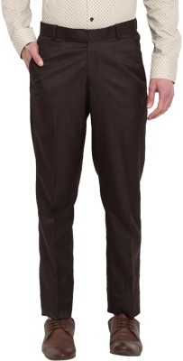 V-MART Slim Fit Men Brown Trousers