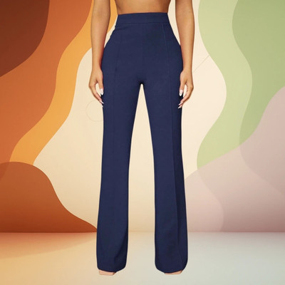 nitafashion Loose Fit Women Dark Blue Trousers