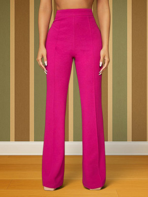 Anitafashion Comfort Fit, Regular Fit Women Pink Trousers