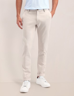 U.S. POLO ASSN. Slim Fit Men White Trousers