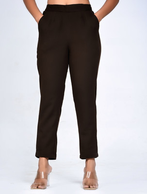 Kohsh Regular Fit Women Black Trousers