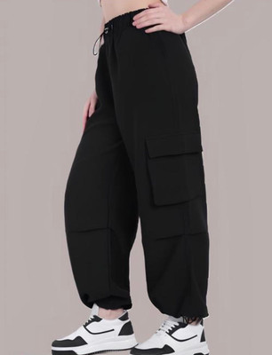 Fashionfizzzzz Loose Fit, Comfort Fit Women Black Trousers