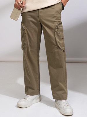 HIGHLANDER Straight Fit Men Green Trousers