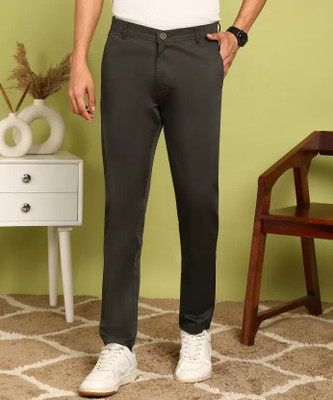 METRONAUT Regular Fit Men Grey Trousers