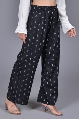 PALAZZO DESIGN Relaxed Women Black Trousers