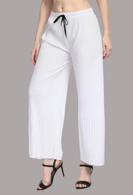 Absorbing Regular Fit Women White Trousers