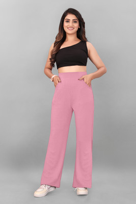 AAI Regular Fit Women Pink Trousers