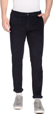 U.S. POLO ASSN. Regular Fit Men Black Trousers