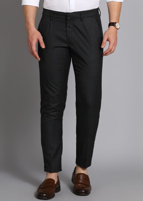 Allen Solly Slim Fit Men Black Trousers