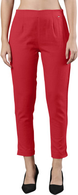 Femmora Comfort Fit Women Pink Trousers