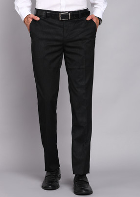 ARROW Tapered Men Black Trousers