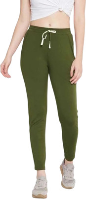 Kashmiri Theads Regular Fit Women Green Trousers