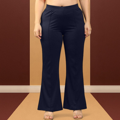 Anitafashion Loose Fit Women Dark Blue Trousers