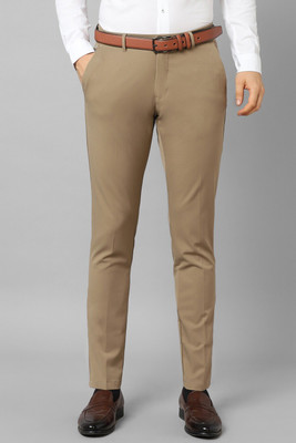 LOUIS PHILIPPE Slim Fit Men Khaki Trousers