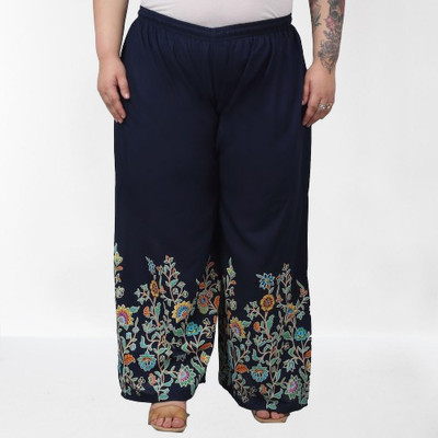 Trend Level Regular Fit Women Dark Blue Trousers