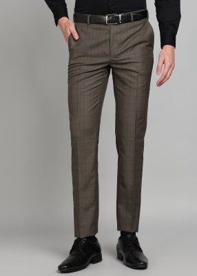 Raymond Slim Fit Men Brown Trousers