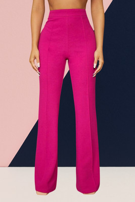 AKOTTY Comfort Fit, Regular Fit Women Pink Trousers