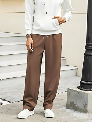 avinexx Regular Fit Men Brown Trousers