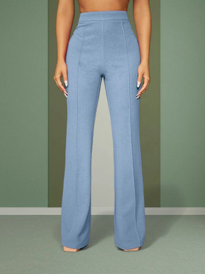 Anitafashion Loose Fit Women Blue Trousers