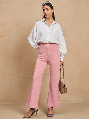 COLOR CAPITAL Slim Fit Women Pink Trousers