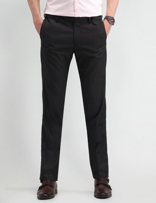 ARROW Slim Fit Men Grey Trousers