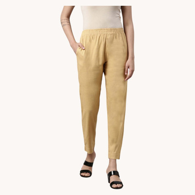 INDIANRANG Regular Fit Women Pink Trousers