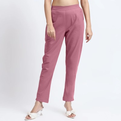 STRAPSTYLE Regular Fit Women Pink Trousers