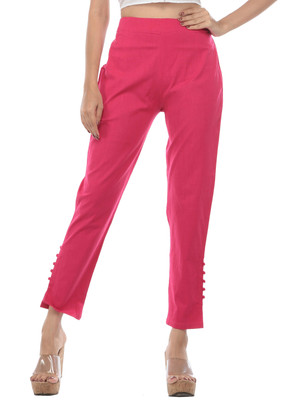 TRUELADY Regular Fit Women Pink Trousers