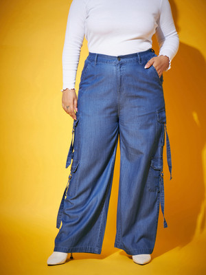 SASSAFRAS Curve Regular Fit Women Blue Trousers