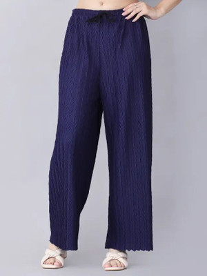 HighStyles Regular Fit Women Blue Trousers
