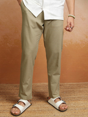 HIGHLANDER Slim Fit Men Beige Trousers