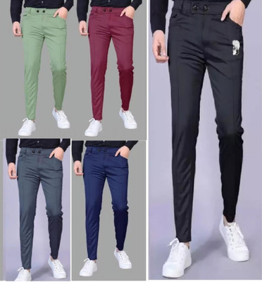 RATHORSONS Regular Fit Men Green, Purple, Black, Grey Trousers