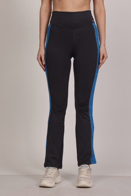 Mairoz Flared Women Dark Blue, Black Trousers