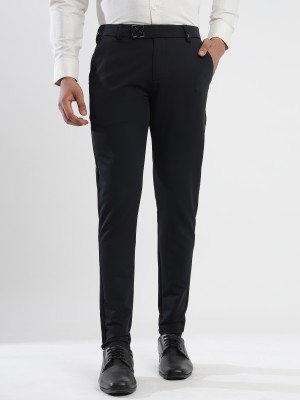 cotton sugar Regular Fit Men Black Trousers