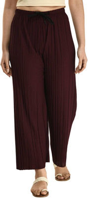 GLADLY Relaxed Women Brown Trousers