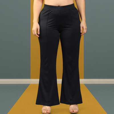 Anitafashion Loose Fit Women Black Trousers
