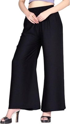 MCLOOKS Loose Fit Women Black Trousers