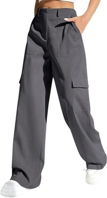 Leriya Fashion Regular Fit Women Grey Trousers