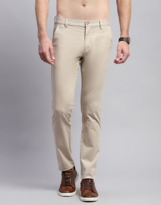 MONTE CARLO Regular Fit Men Beige Trousers