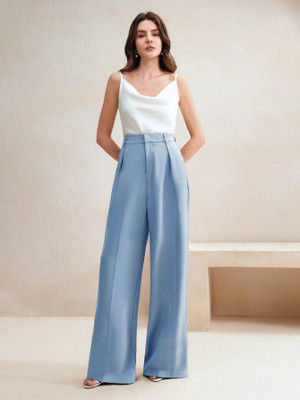 KOTTY Relaxed Women Blue Trousers