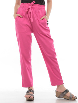 TRUELADY Regular Fit Women Pink Trousers