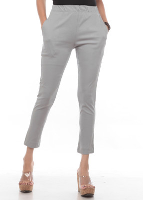 TRUELADY Regular Fit Women Grey Trousers