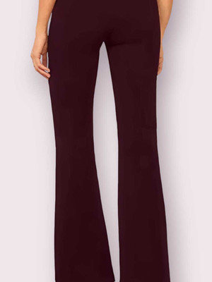 HouseOfCommon Regular Fit Women Maroon Trousers