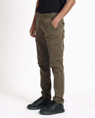 RARE RABBIT Slim Fit Men Green Trousers