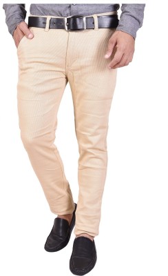 Nation Polo Club Slim Fit Men Beige Trousers