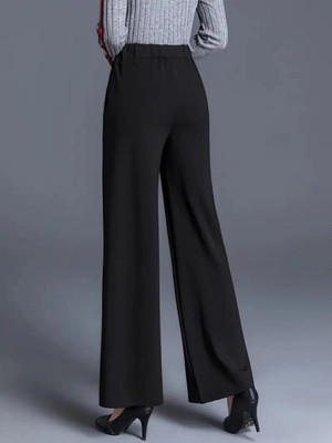 Wolica Regular Fit Women Black Trousers