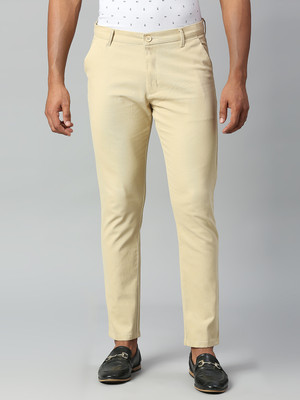 Dennis Lingo Tapered Men Khaki Trousers