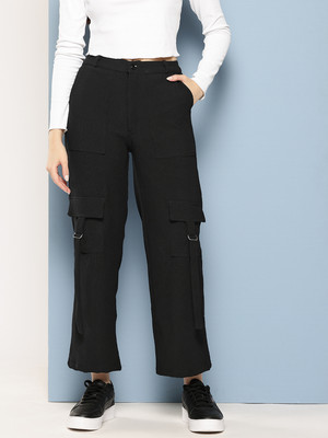 CORSICA Regular Fit Women Black Trousers