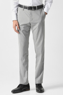 VAN HEUSEN Slim Fit Men Grey Trousers
